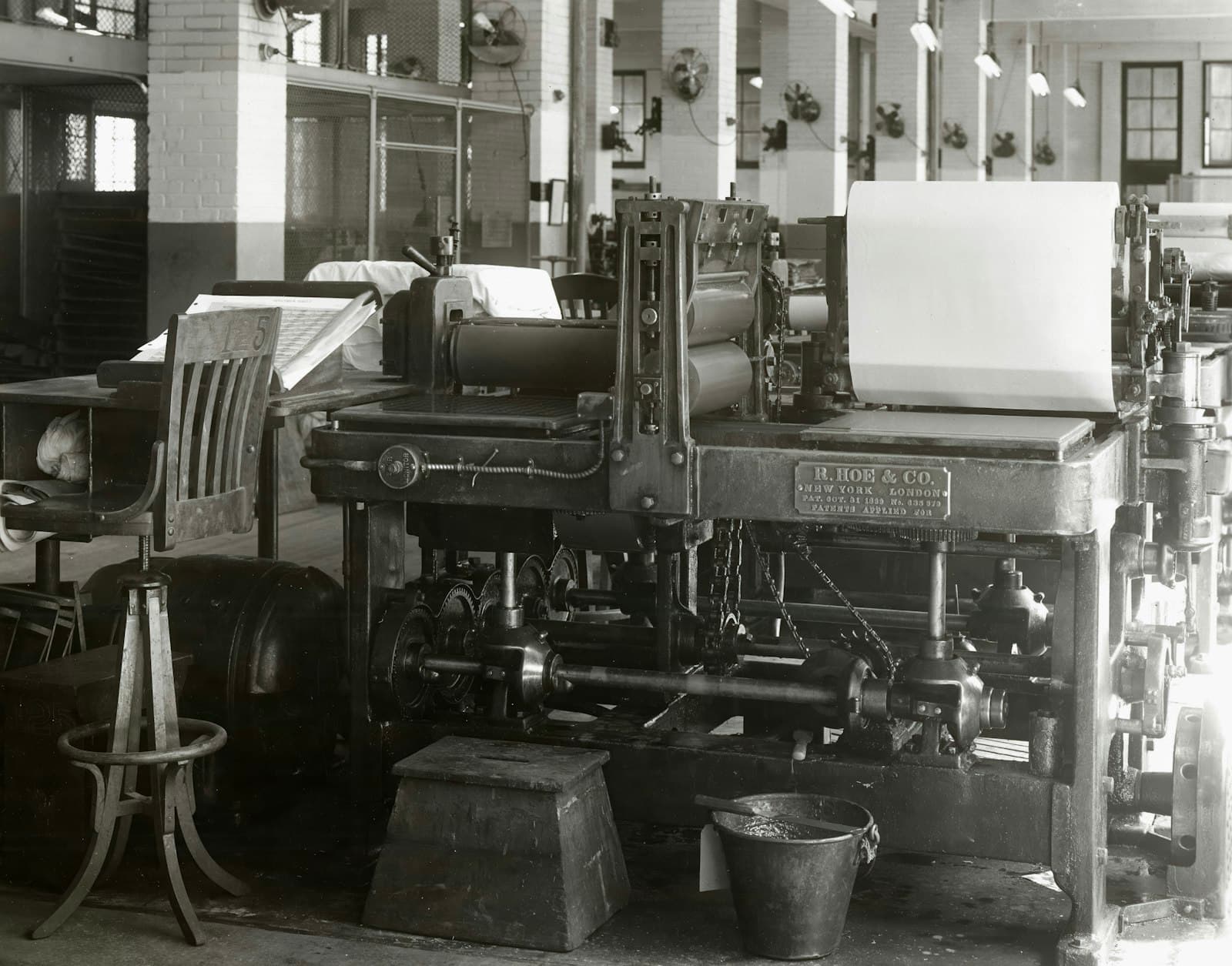 Printing press hall